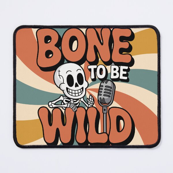 Item preview, Bone to Be Wild Funny Skeleton Halloween Design | Retro Spooky Party Art designed and sold by HahaHandlesHub.