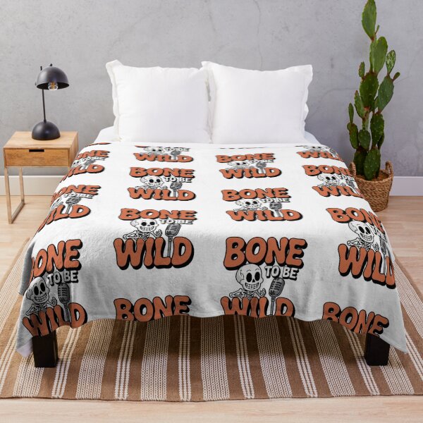 Item preview, Bone to Be Wild Funny Skeleton Halloween Design | Retro Spooky Party Art designed and sold by HahaHandlesHub.