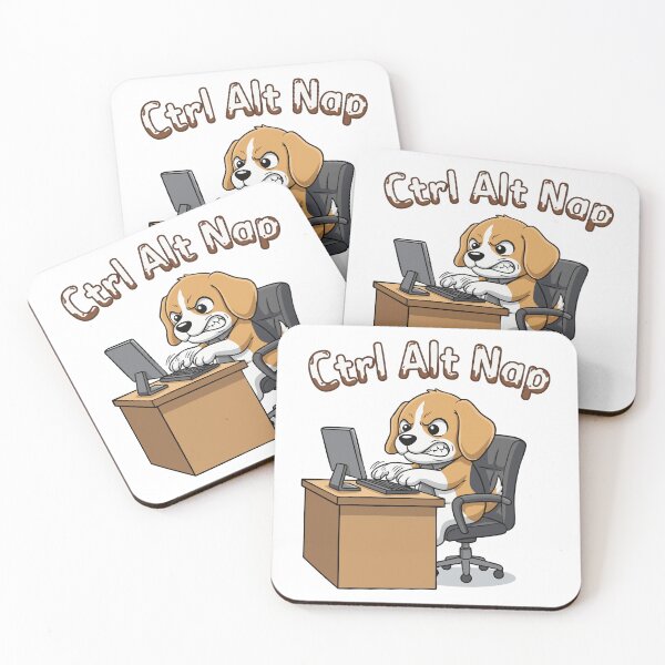 Item preview, Beagle at keyboard with funny nap quote designed and sold by Tong4130.