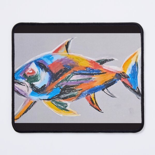 Item preview, Multicoloured fish pastel designed and sold by PipassoArt.