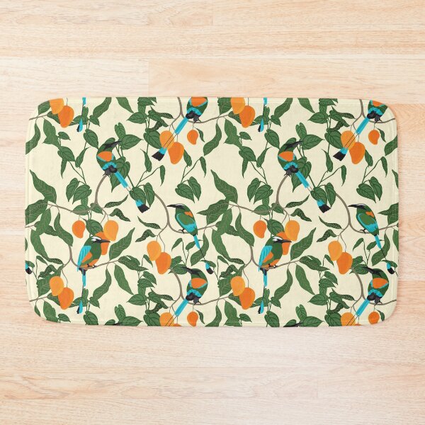 Item preview, Turquoise browed motmot bird on the mango tree. designed and sold by Retro Street Studios.