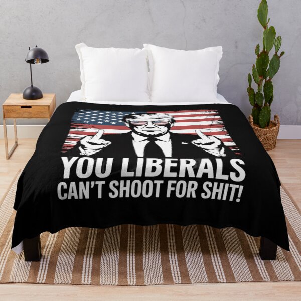 Item preview, Trump You Liberals Can't Shoot For Shit American USA Flag designed and sold by Charidana.