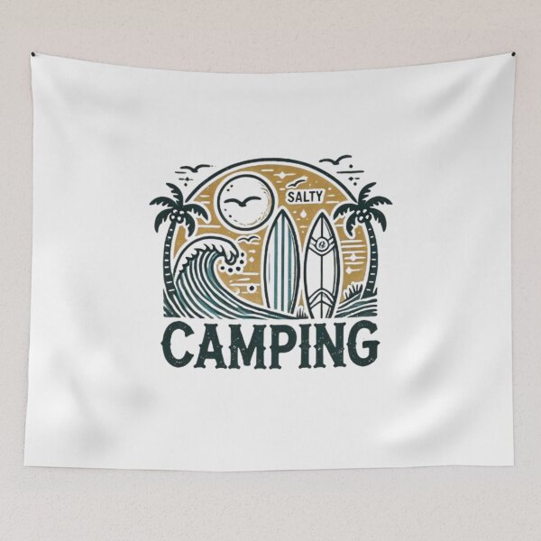 Item preview, His n Her's Salty Camping designed and sold by SaltySpraySurf.