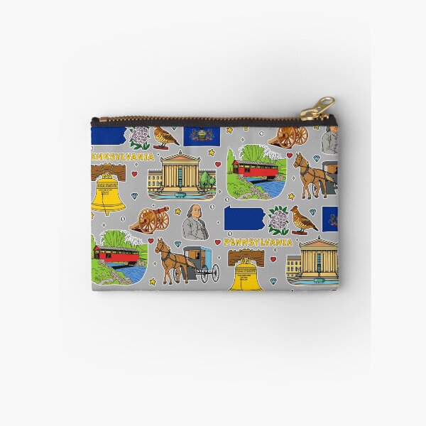 Item preview, Pennsylvania State Landmarks Vintage Travel Design – Liberty Bell & State Pride Art designed and sold by mashmosh.
