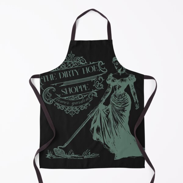 Item preview, The Dirty Hoe Flower Garden Shoppe Pun In Sage Green designed and sold by ChristinaSey.