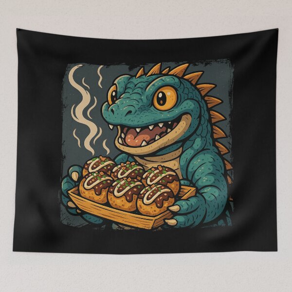 Item preview, Takoyaki Kaiju Funny Japanese Street Food designed and sold by Blok45.