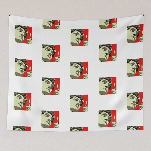Item preview, Smoking David Statue Pop Art - Aesthetic Dotted Pixel Illustration designed and sold by Colorful-Garden.
