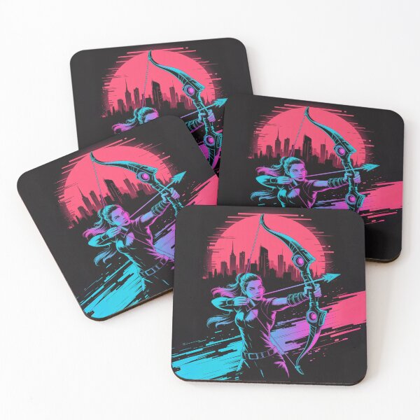 Item preview, Neon Archer – Urban Horizon Hunter designed and sold by FusiTink.