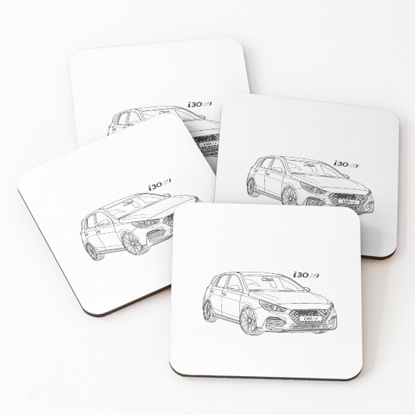 Item preview, Car i30n Line art  designed and sold by sketchjuny.