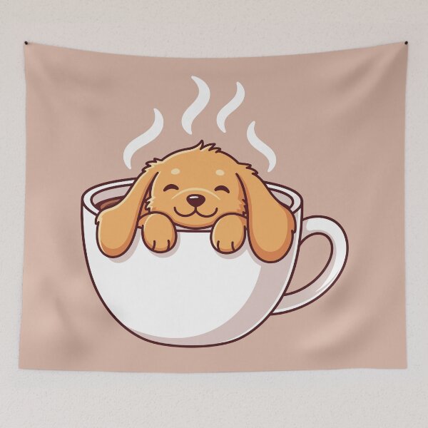 Item preview, Sleeping Puppy in Coffee Cup designed and sold by Amir Faysal.