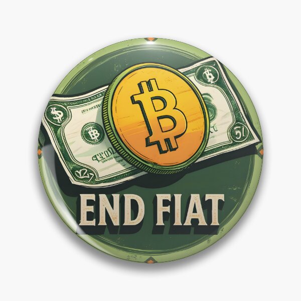 Item preview, End Fiat | Vintage Bitcoin design designed and sold by Stay Orange!.