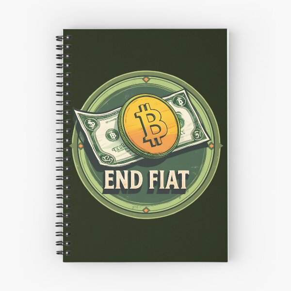Item preview, End Fiat | Vintage Bitcoin design designed and sold by Stay Orange!.