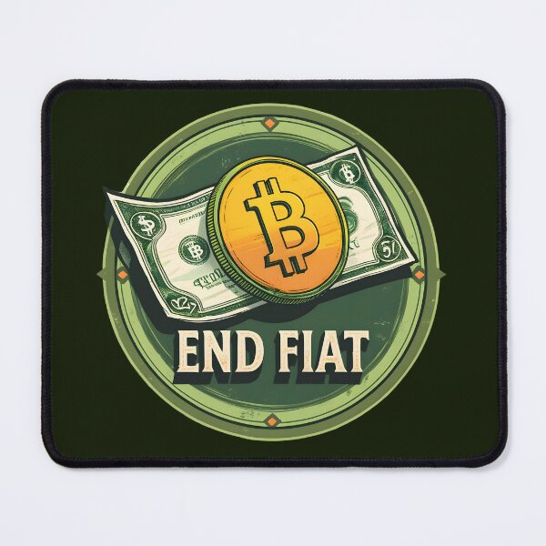 Item preview, End Fiat | Vintage Bitcoin design designed and sold by Stay Orange!.