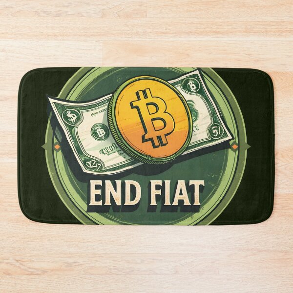 Item preview, End Fiat | Vintage Bitcoin design designed and sold by Stay Orange!.