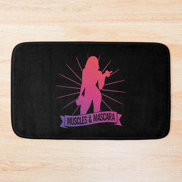 Item preview, Muscles & Mascara – Fitness Strength and Beauty Gym Quote designed and sold by artworkathome.