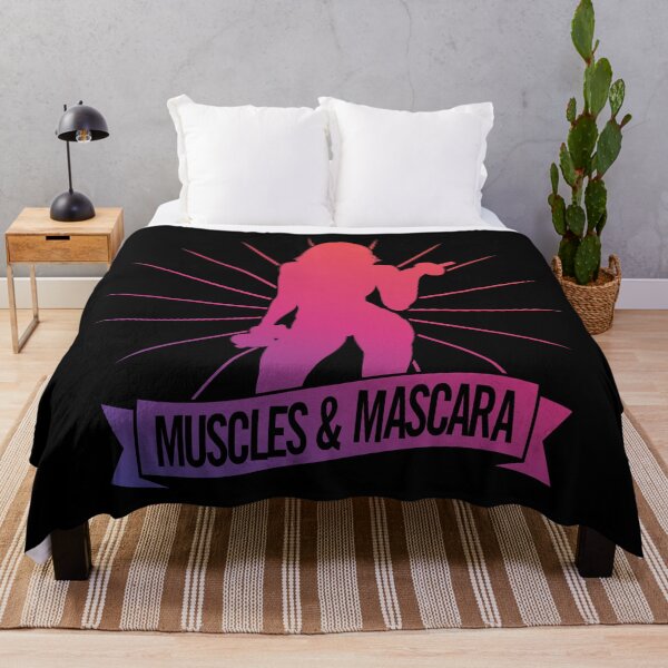 Item preview, Muscles & Mascara – Fitness Strength and Beauty Gym Quote designed and sold by artworkathome.
