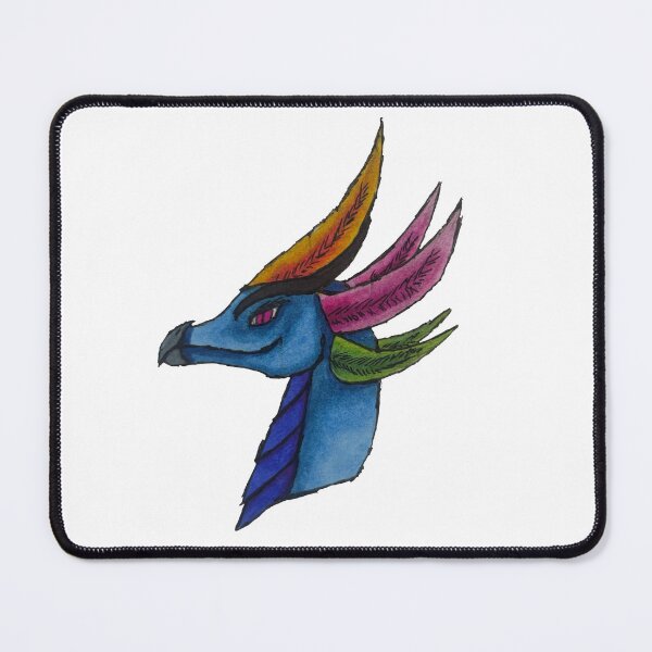 Item preview, Prism-Horned Dragon – Hand-Drawn Fantasy Creature Art designed and sold by RavenSilverwing.