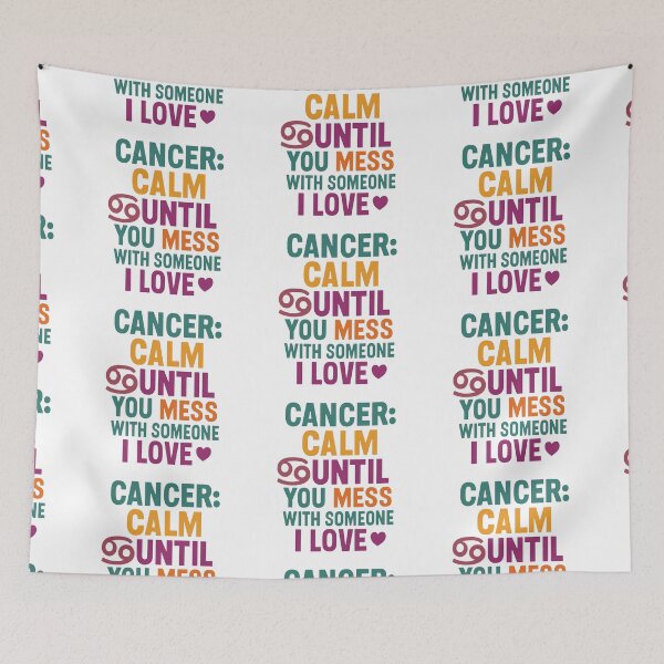 Item preview, Cancer Love Personality Quote designed and sold by PetalCraft.