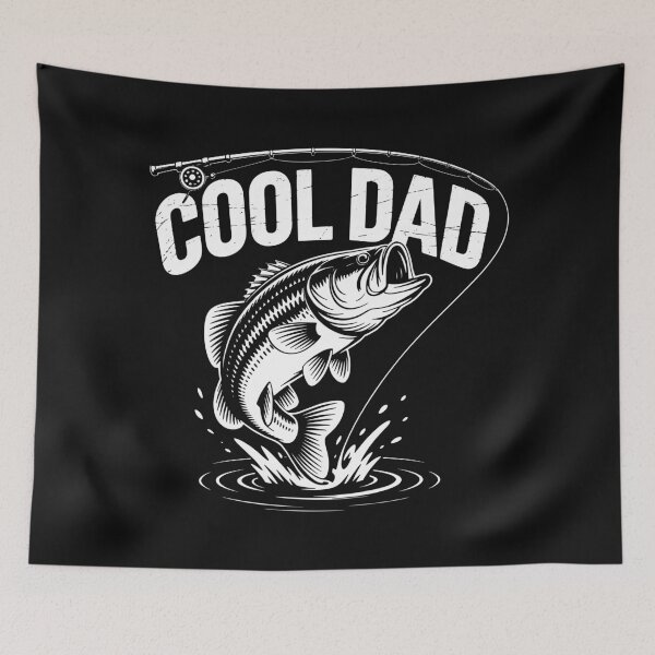 Item preview, Cool Dad Fishing Bass Retro Fisherman Design designed and sold by TipTop GFX.
