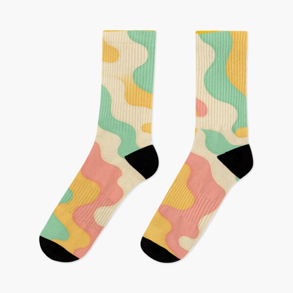 Item preview, Retro Wavy Lines Abstract Pattern designed and sold by weirdfishes123.