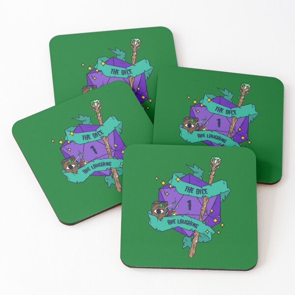 Item preview, DnD Laughing Dice Wizard designed and sold by fireCATgraphics.