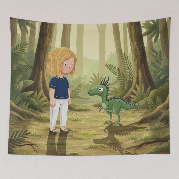 Item preview, Curious Encounter in the Forest designed and sold by Whimsical Hug.