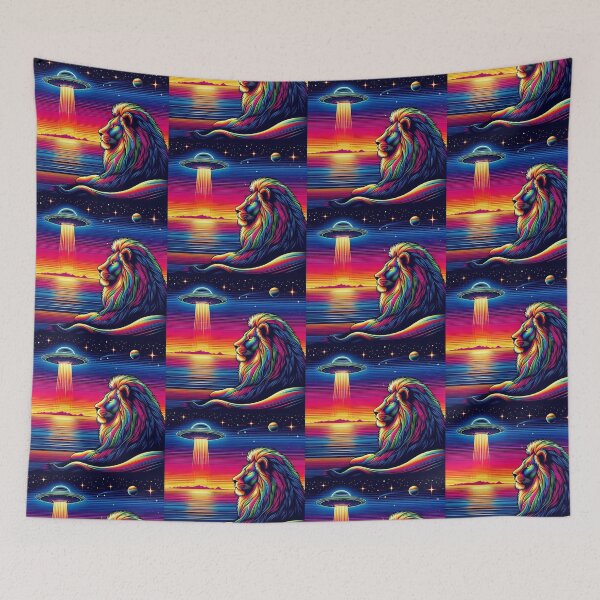 Item preview, Lion and ufo  designed and sold by Dogandesighn.