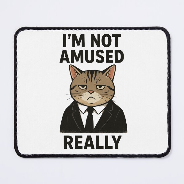 Item preview, Serious cat in a suit with funny unimpressed quote designed and sold by Iuqiune.