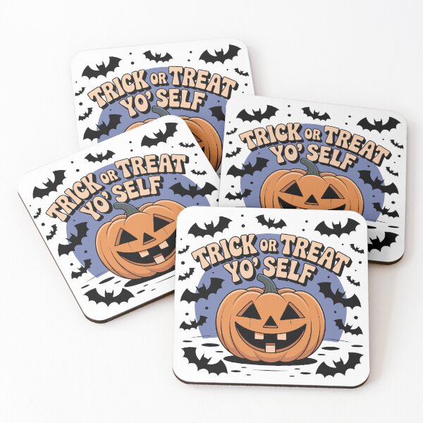 Item preview, Trick or Treat Yo’ Self Pumpkin Design | Funny Halloween Costume Art designed and sold by HahaHandlesHub.