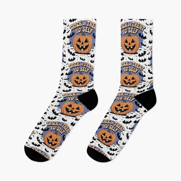 Item preview, Trick or Treat Yo’ Self Pumpkin Design | Funny Halloween Costume Art designed and sold by HahaHandlesHub.