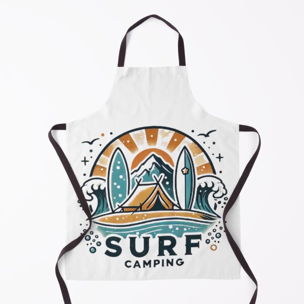 Item preview, Surfing and Camping designed and sold by SaltySpraySurf.