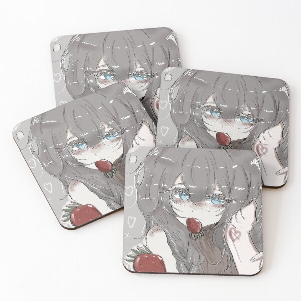 Item preview, Anime girl and strawberries xx designed and sold by MysticRacoon6.
