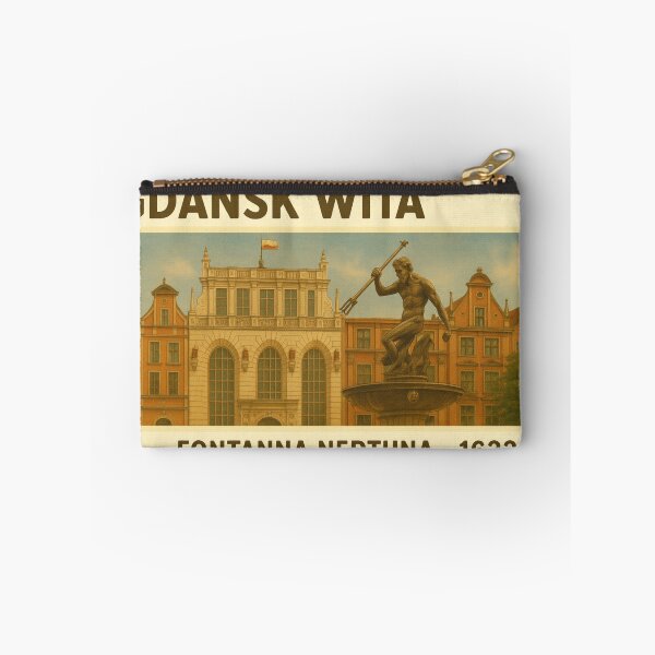 Item preview, Welcome to Gdańsk – Neptune Fountain 1633 (Retro Poster) designed and sold by Boldolka.