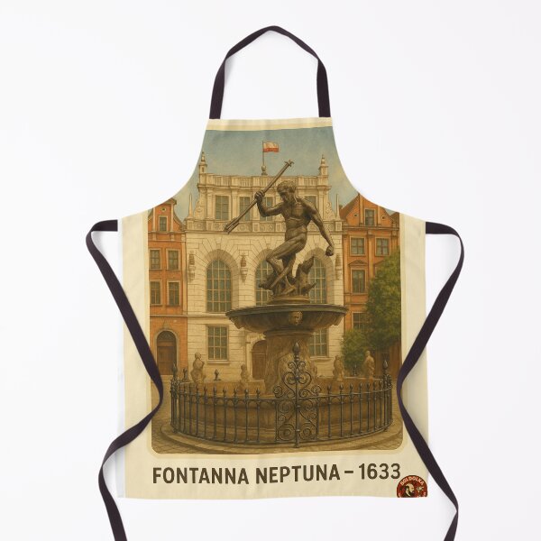 Item preview, Welcome to Gdańsk – Neptune Fountain 1633 (Retro Poster) designed and sold by Boldolka.