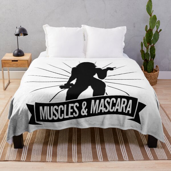 Item preview, Muscles & Mascara – Fitness Strength and Beauty Gym Quote designed and sold by artworkathome.