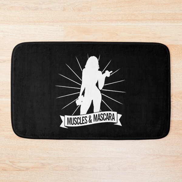 Item preview, Muscles & Mascara – Fitness Strength and Beauty Gym Quote designed and sold by artworkathome.