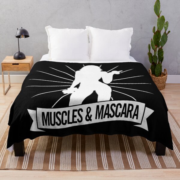 Item preview, Muscles & Mascara – Fitness Strength and Beauty Gym Quote designed and sold by artworkathome.