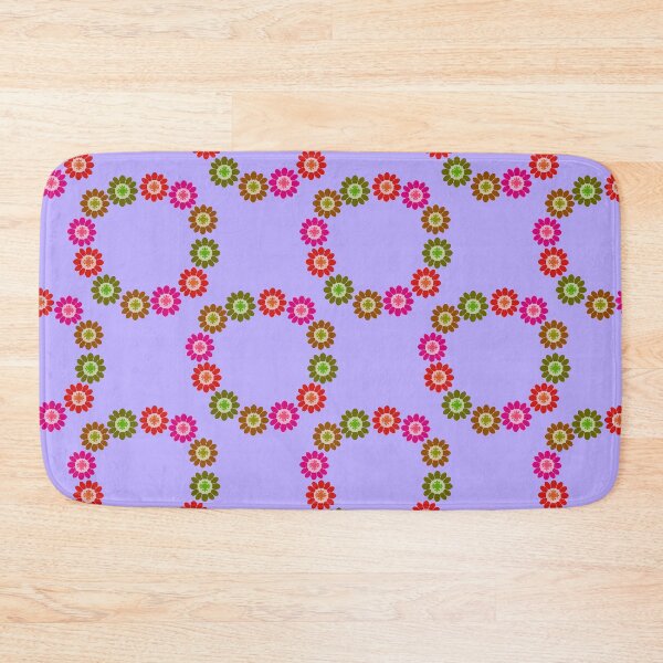 Item preview, Abstract flower repeating pattern lilac designed and sold by Svasti Arts and Designs.