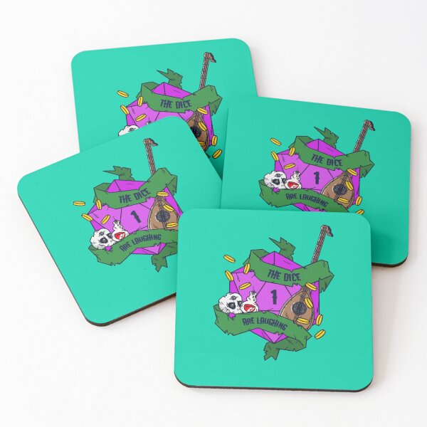 Item preview, DnD Laughing Dice Bard designed and sold by fireCATgraphics.