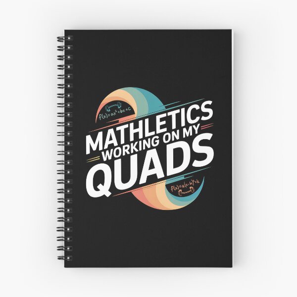 Item preview, Mathletics Working On My Quads - This funny gift is perfect for math teachers, students, fitness enthusiasts, and anyone who loves nerdy jokes and clever wordplay. designed and sold by ZyziowskyArt.