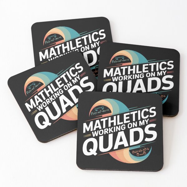 Item preview, Mathletics Working On My Quads - This funny gift is perfect for math teachers, students, fitness enthusiasts, and anyone who loves nerdy jokes and clever wordplay. designed and sold by ZyziowskyArt.