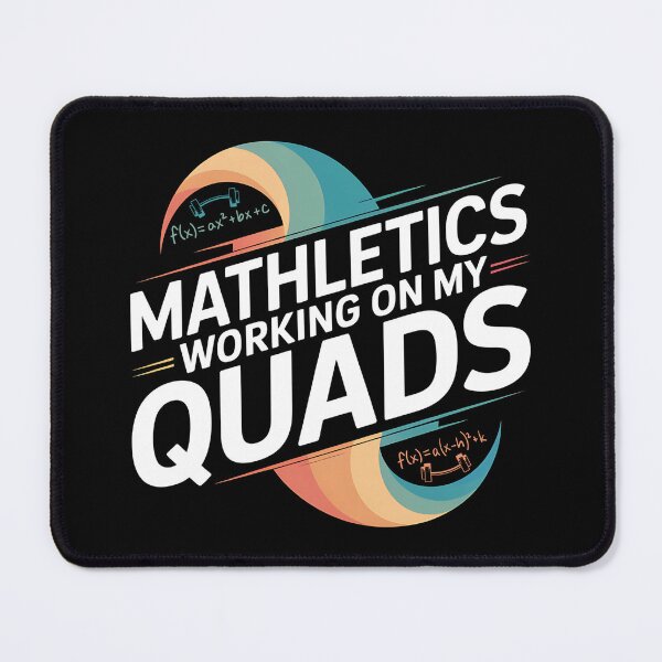 Item preview, Mathletics Working On My Quads - This funny gift is perfect for math teachers, students, fitness enthusiasts, and anyone who loves nerdy jokes and clever wordplay. designed and sold by ZyziowskyArt.