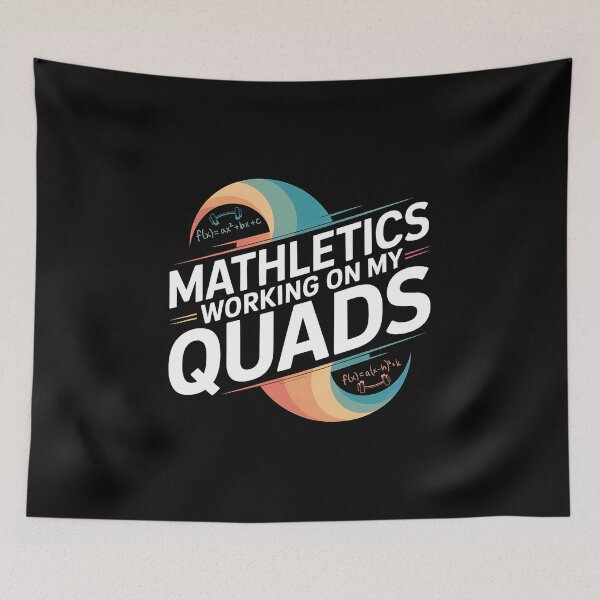 Item preview, Mathletics Working On My Quads - This funny gift is perfect for math teachers, students, fitness enthusiasts, and anyone who loves nerdy jokes and clever wordplay. designed and sold by ZyziowskyArt.