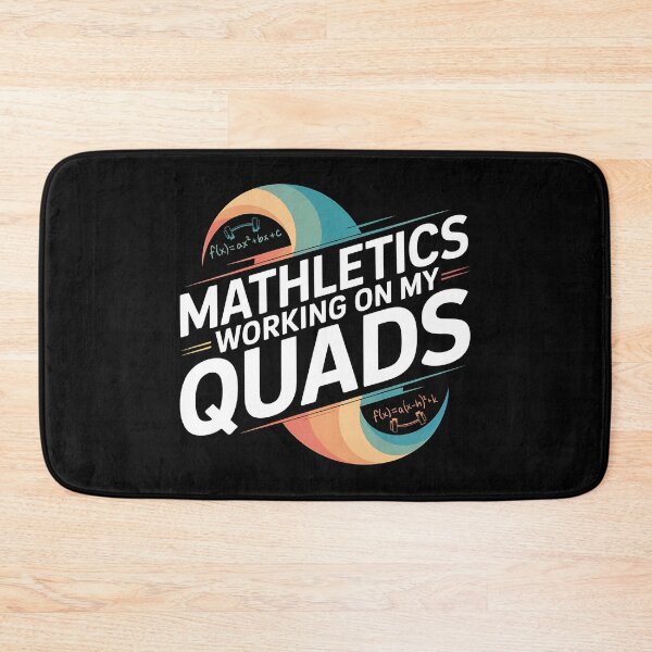Item preview, Mathletics Working On My Quads - This funny gift is perfect for math teachers, students, fitness enthusiasts, and anyone who loves nerdy jokes and clever wordplay. designed and sold by ZyziowskyArt.