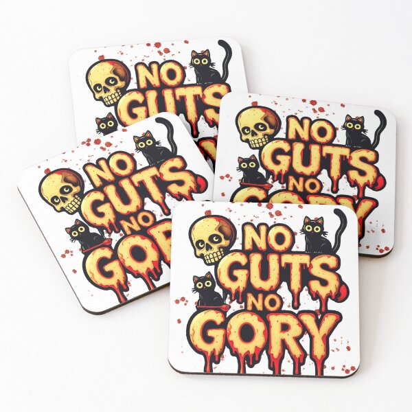 Item preview, No Guts, No Gory – Horror Pun for Halloween Lovers designed and sold by SnarkyTextStudiO.