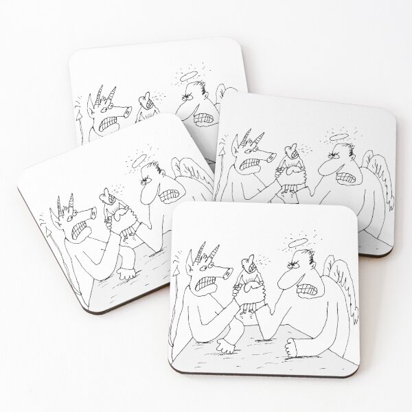 Item preview, Angel and Demon Arm Wrestling designed and sold by ARToonHouse.