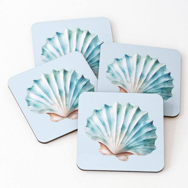 Item preview, Watercolor Seashell summer Art designed and sold by 0606PM.