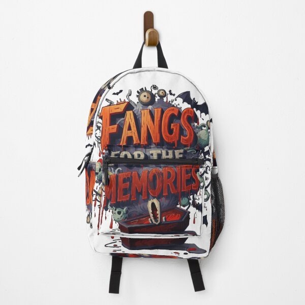 Item preview, Fangs for the Memories – Funny Vampire Halloween Quote designed and sold by SnarkyTextStudiO.