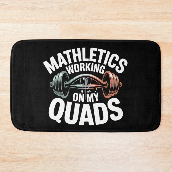 Item preview, Mathletics Working On My Quads - This funny gift is perfect for math teachers, students, fitness enthusiasts, and anyone who loves nerdy jokes and clever wordplay. designed and sold by ZyziowskyArt.