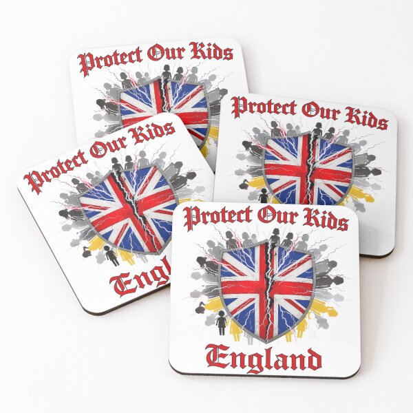Item preview, Britain, England, protect our kids, Unite, cracked shield designed and sold by Protests4freedom.
